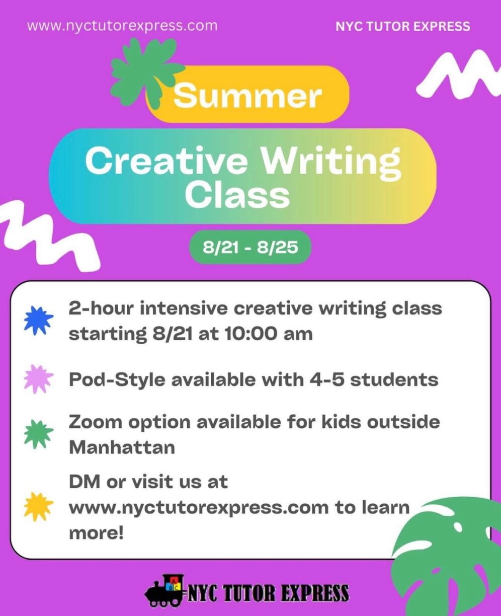 Summer Creative Writing Class 2023